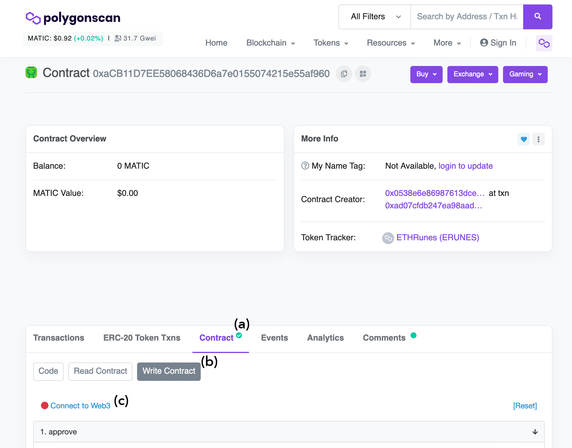 Connect wallet